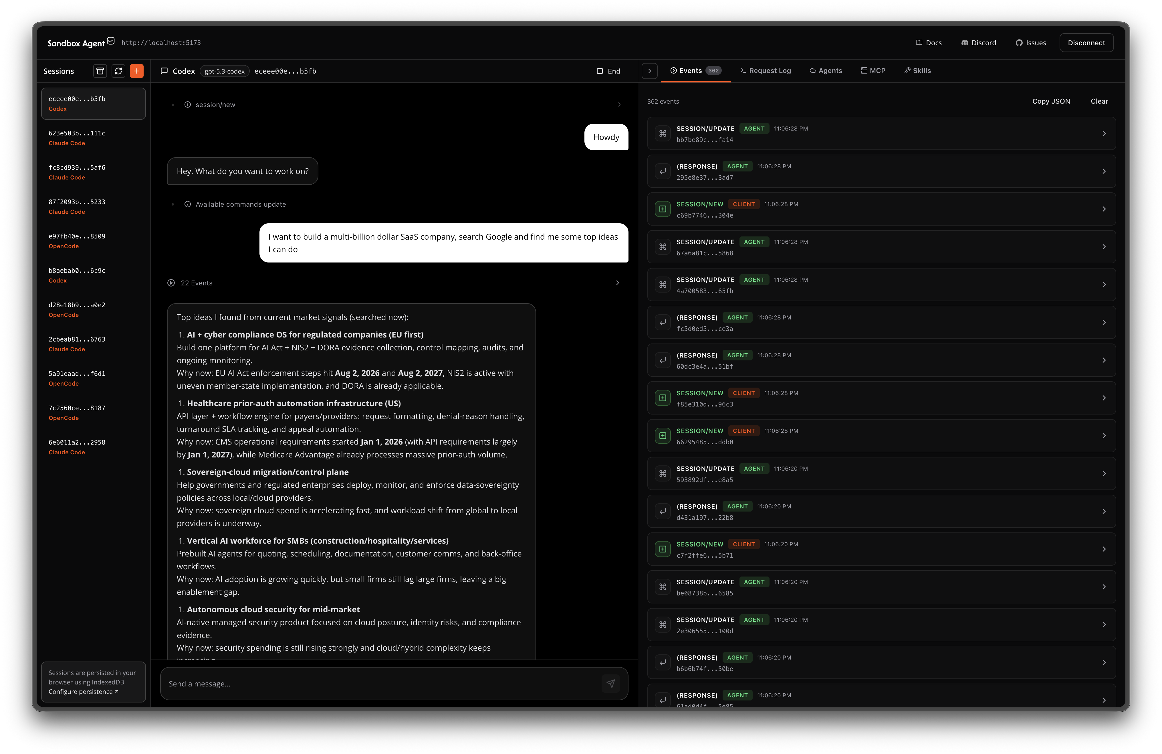 Sandbox Agent Inspector